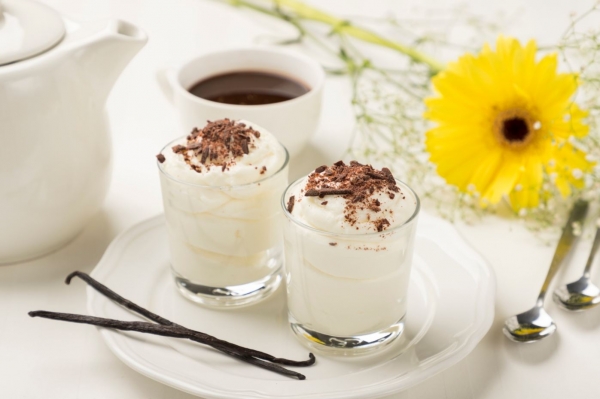 Mousse with Vanilla Flavor